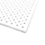 تایل آکوستیک پانچ دایره ای 8/12/36 رنگ شده با فلیس سفید